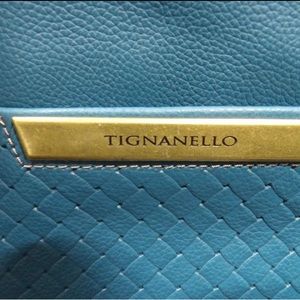 TIGNANELLO "American Beauty"  peacock (darker than pic) Crossbody Leather RFID